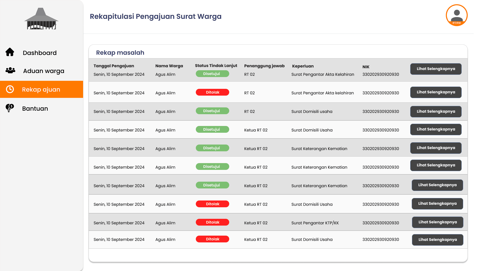 Aplikasi Surat Menyurat RT/RW image 3