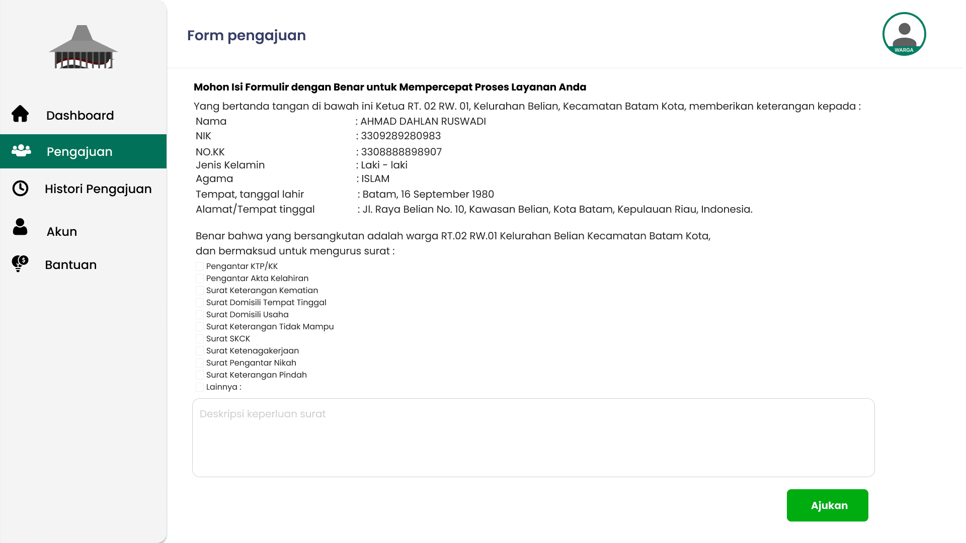 Aplikasi Surat Menyurat RT/RW image 4